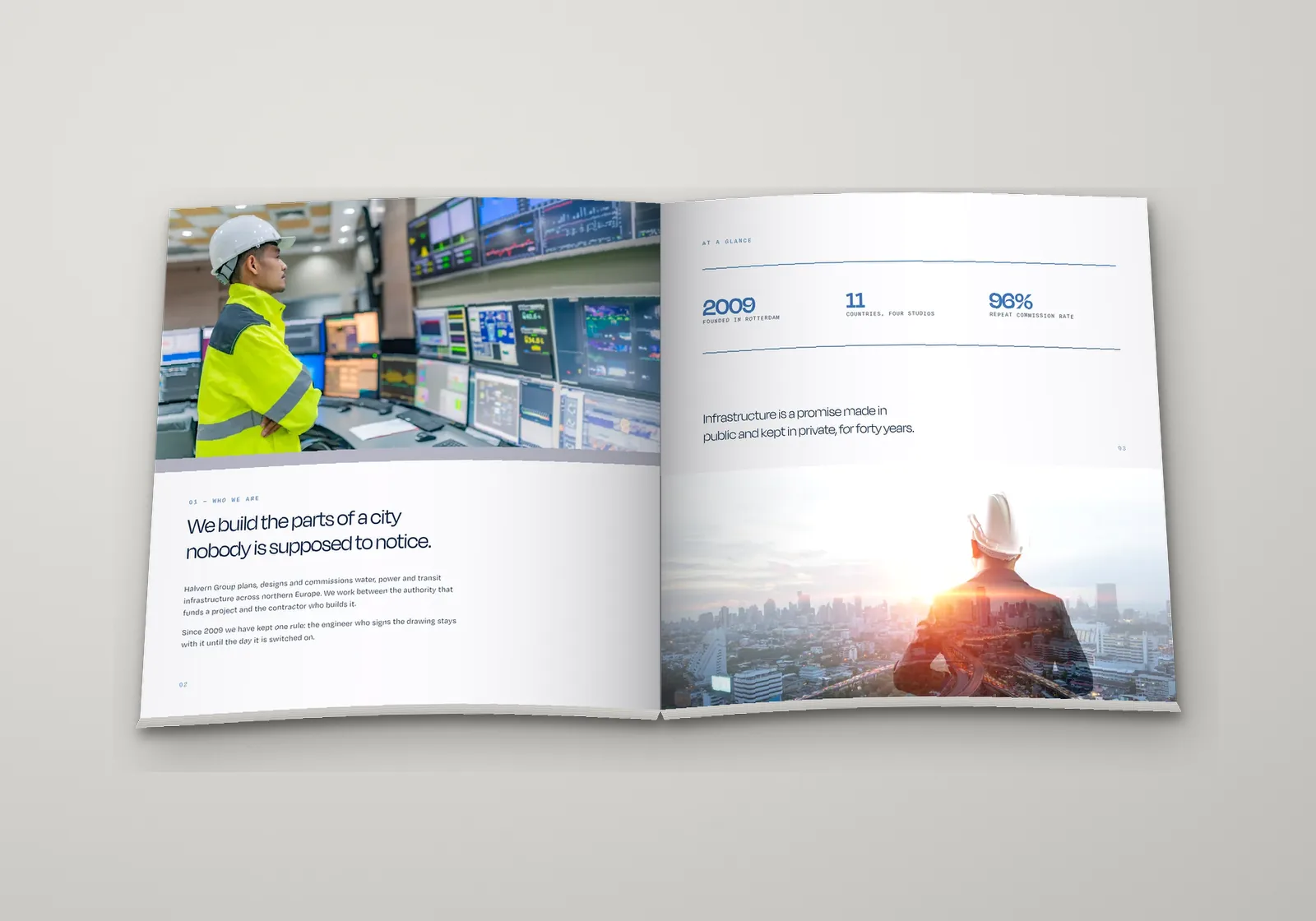 Halvern Group company profile, mockup